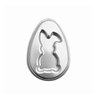 Oval Easter Egg w/ Bunny Detailing Aluminum Cake Pan (18 x 5 cm)